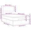 VidaXL Cadre de lit ottoman avec matelas taupe 120x190 cm tissu