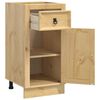 vidaXL Armoire avec tiroir SKI Brun Miel 40 x 46 x 81,5 cm Pin massif