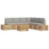 vidaXL 7 pc Ensemble de canap&eacute;s d'ext&eacute;rieur Polyester