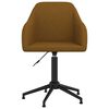 vidaXL Chaises pivotantes &agrave; manger lot de 2 marron velours