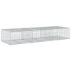 vidaXL Panier gabion avec couvercle 300x100x50 cm fer galvanis&eacute;