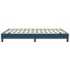 vidaXL Cadre de lit sans matelas bleu fonc&eacute; 160x210 cm velours