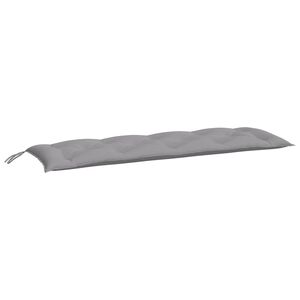 vidaXL Coussin de banc de jardin gris 150x50x7 cm tissu oxford