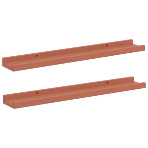 vidaXL &Eacute;tag&egrave;re Murale 2 pc Rouge 60 x 9 x 3 cm Bois d'ing&eacute;nierie