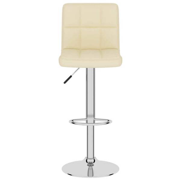 vidaXL Tabouret de bar Crème Tissu