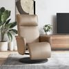 vidaXL Fauteuil inclinable avec repose-pieds cappuccino similicuir