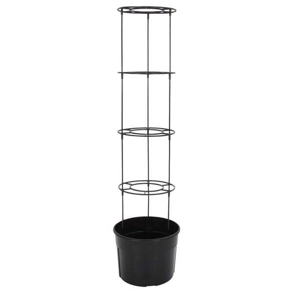 vidaXL Jardini&egrave;re &agrave; tomate Anthracite &Oslash;39x150 cm Polypropyl&egrave;ne