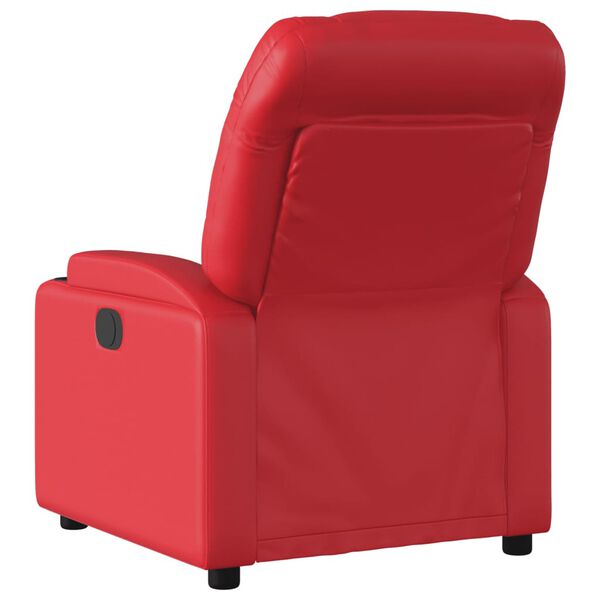 vidaXL Fauteuil inclinable &eacute;lectrique Rouge Similicuir