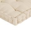 vidaXL Coussins de plancher de palette lot de 7 Beige Coton
