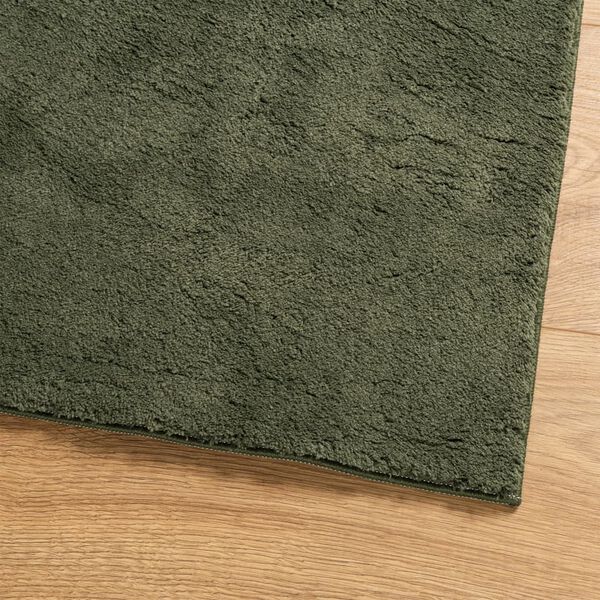vidaXL Tapis HUARTE &agrave; poils courts doux lavable vert for&ecirc;t 200x280 cm
