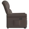 vidaXL Fauteuil inclinable marron brillant similicuir