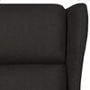 vidaXL Fauteuil inclinable Noir Tissu