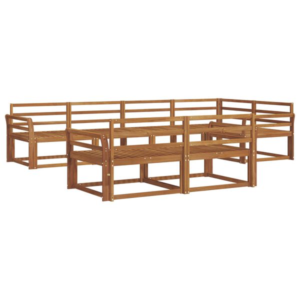 vidaXL Ensemble de canap&eacute;s d'ext&eacute;rieur 7 pcs Naturel