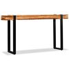 vidaXL Table console Bois de r&eacute;cup&eacute;ration massif r&eacute;glable