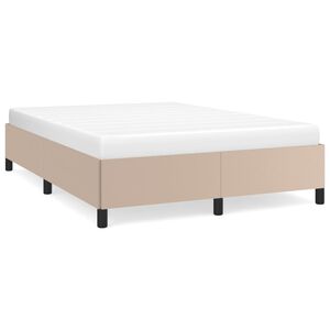 VidaXL Cadre de lit sans matelas cappuccino 140x200 cm similicuir