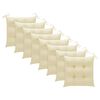 vidaXL Chaises de jardin avec coussins lot de 8 Bois d'acacia solide
