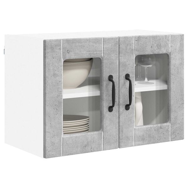 vidaXL Armoire de cuisine Gris b&eacute;ton 60 x 31 x 40 cm Bois d'ing&eacute;nierie