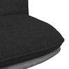 vidaXL Chaise pivotante de bureau Noir Tissu