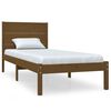 vidaXL Cadre de lit Marron miel Bois massif 90x190 cm Simple
