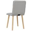 vidaXL Chaises &agrave; manger lot de 2 gris nuage tissu