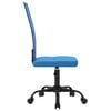 vidaXL Chaise de bureau r&eacute;glable en hauteur bleu tissu en maille