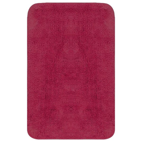 vidaXL Tapis de salle de bain 2 pcs Tissu Fuchsia
