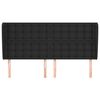 vidaXL Tête de lit avec oreilles Noir 183x23x118/128 cm Similicuir