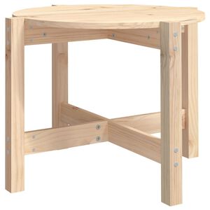vidaXL Table basse &Oslash; 62,5x45 cm Bois massif de pin