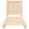 vidaXL Cadre de lit sans matelas avec t&ecirc;te de lit 90x200cm bois massif