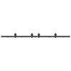 vidaXL Kit de quincaillerie de porte coulissante 200 cm Acier Noir