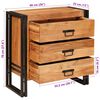 vidaXL Buffet avec tiroir Marron 66 x 33 x 70 cm Bois d'Acacia Massif