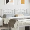 vidaXL T&ecirc;te de lit de remplacement m&eacute;tal blanc 160 cm