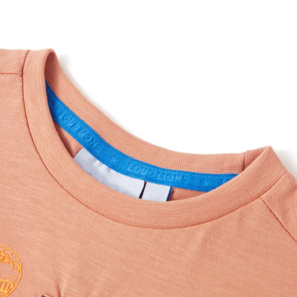 T-shirt enfants &agrave; manches courtes orange clair 116