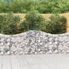 vidaXL Paniers à gabions arqués 20 pcs 200x30x80/100 cm Fer galvanisé