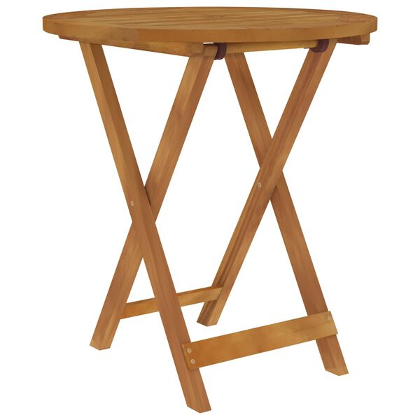 vidaXL Ensemble &agrave; manger de jardin pliable 3 pcs Bois d'acacia solide