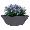 vidaXL Cache-pot de jardin Anthracite 35 x 35 x 15 cm