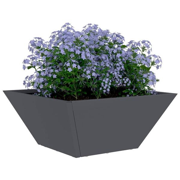 vidaXL Cache-pot de jardin Anthracite 35 x 35 x 15 cm