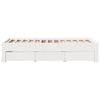 vidaXL Cadre de lit sans matelas avec tiroirs 90x200 cm bois de pin