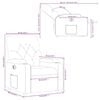 vidaXL Fauteuil inclinable électrique Gris Similicuir