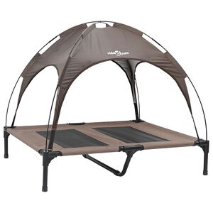 vidaXL Lit pour Chien Marron 92 x 77 x 82,5 cm Acier