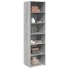 vidaXL Buffet haut sonoma gris 50x41x185 cm bois d'ingénierie