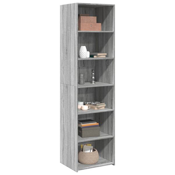 vidaXL Buffet haut sonoma gris 50x41x185 cm bois d'ingénierie