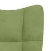 vidaXL Chaise à bascule Vert clair Velours