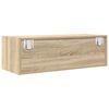 vidaXL Meuble TV ch&ecirc;ne sonoma 80x31x25,5 cm bois d'ing&eacute;nierie