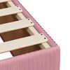 vidaXL Sommier &agrave; lattes de lit avec matelas rose 120x190 cm velours