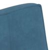 vidaXL Banc bleu 110x74x84 cm velours