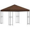 vidaXL Pavillon 3 x 3 m Marron Polyester et Acier 190 gsm