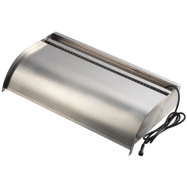 Ubbink Lame cascade Nevada 60 cm avec &eacute;clairage LED Inox