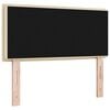 vidaXL T&ecirc;te de lit avec t&ecirc;te de lit Cr&egrave;me 100 cm Cuir synth&eacute;tique