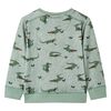 Sweatshirt pour enfants m&eacute;lange kaki clair 128